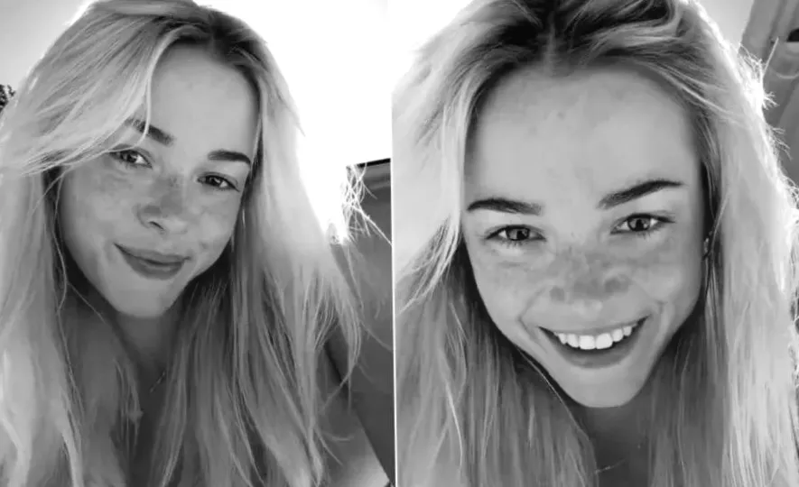 Відео Лівві Данн у бікіні під сонячними променями з музикою в стилі ретро.