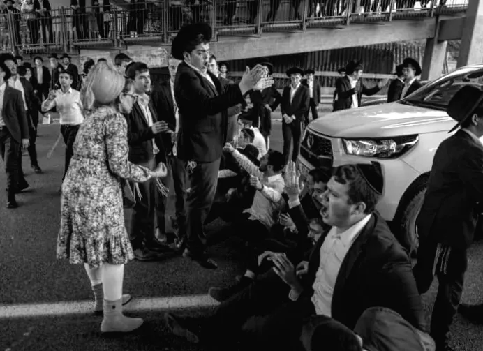 Хасиди блокують в'їзд в Єрусалим, Автодорога 38