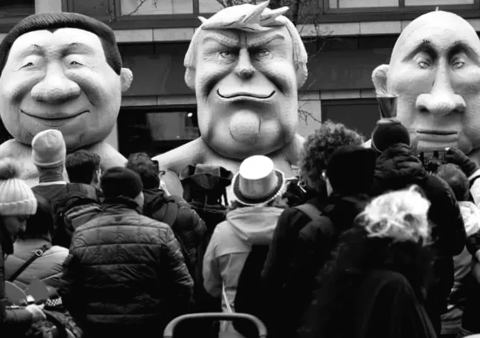 Німецькі карнавальні шествії насмішлили Путіна, Трампа та внутрішніх лідерів.