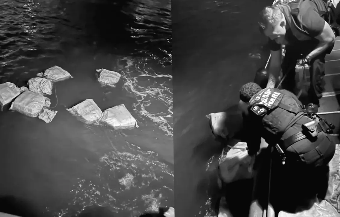 Прихований з 789 фунтами кокаїну витягнули з гавані, повідомляє Гарда узбережжя.