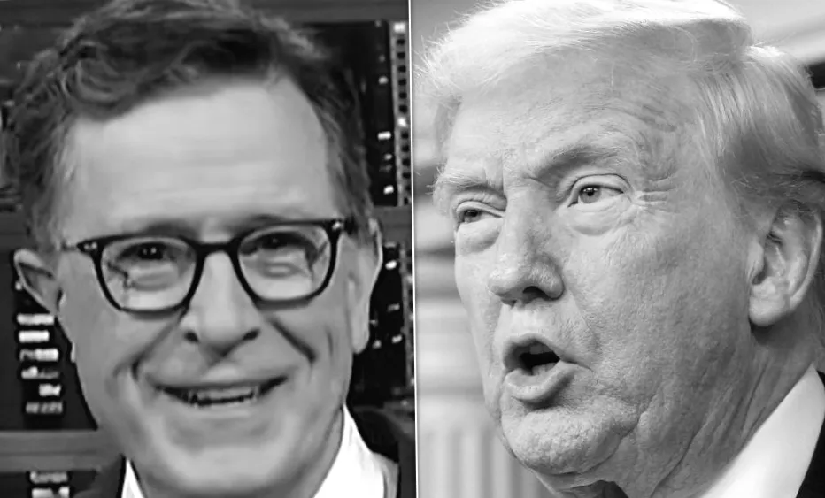 Спустімось до запису: Стівен Кольберт задає важливе питання Трампу про «заходження сонця»