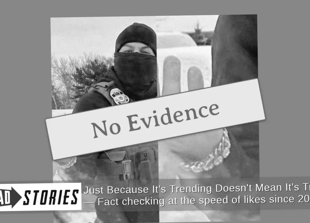 Факт-чек: Фото не підтверджує, що агент ICE вкрав браслет, який він носив, як вказує пост у соцмережах.